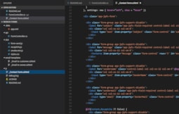 Customizing the Contact Form HTML in Visual Studio Code